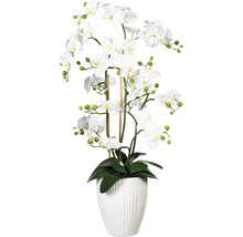 Kunstpflanze Orchidee Höhe: 110 cm weiß