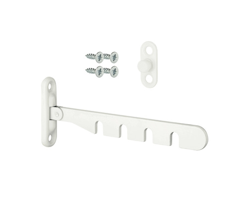 Klappbarer Handtuchhalter aus Metall mit Befestigungsmaterial