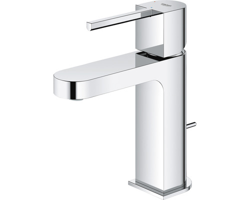 Glänzender, verchromter Waschtischmischer