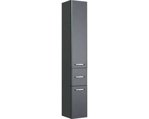 Hochschrank Pelipal Quickset 327 BxHxT 30 x 185,5 cm x 33 cm Frontfarbe anthrazit Hochschrank mit zwei Schubladen für das Badezimmer