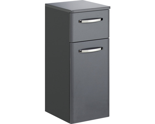 Unterschrank Pelipal Quickset 327 BxHxT 30 x 72 cm x 33 cm Frontfarbe anthrazit Badezimmer Unterschrank mit zwei Schubladen