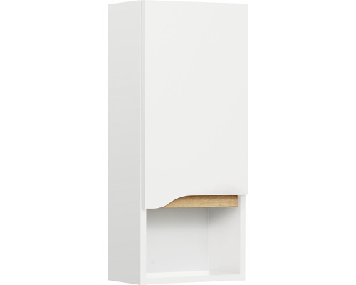 Hängeschrank Pelipal Quickset 857 BxHxT 30 x 70 cm x 20 cm Frontfarbe weiß glänzend Weißer Hängeschrank mit offenem Fach für Badezimmer