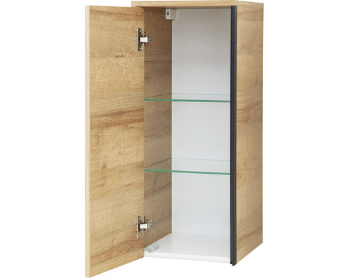 Offener Hängeschrank mit zwei Glasböden