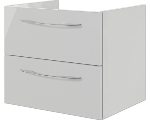 Waschtischunterschrank mit zwei Schubladen und Griffen