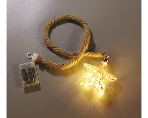 Dekoratives Sternlicht mit Seil und Batteriepack