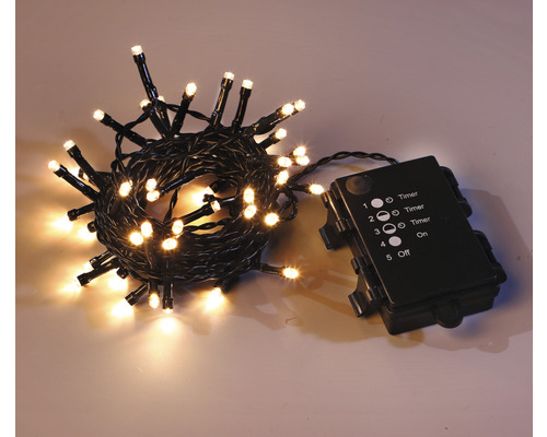 Lichterkette Lafiora 4,7 m + 0,5 m Zuleitung 48 LEDs Lichtfarbe warmweiß inkl. Timer und Dimmer Lichterkette Lafiora 4,7 m + 0,5 m Zuleitung 48 LEDs Lichtfarbe warmweiß inkl. Timer und Dimmer