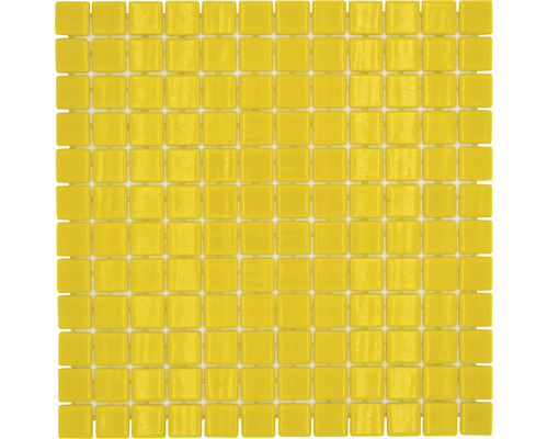 Glasmosaik VP25801PUR Quadrat ECO LISOS yellow 25 PUR 31,6x31,6cm Mosaikfliese aus Glas, quadratisch
