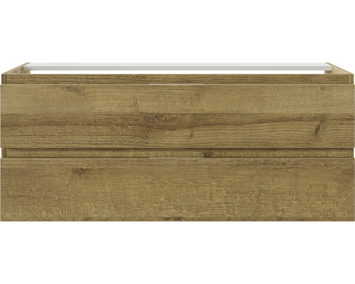 Waschbeckenunterschrank mit zwei Schubladen im Holzdesign
