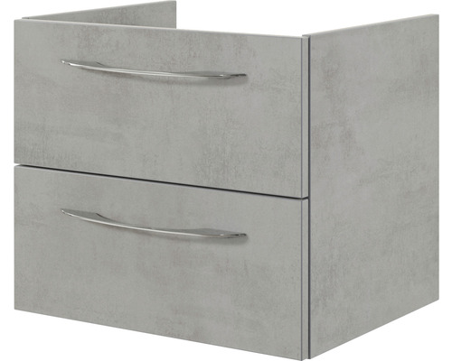 Waschbeckenunterschrank mit zwei Schubladen und Griffen