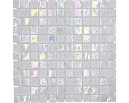 Glasmosaik CM S100 Quadrat Crystal mix Shell MYSTIC 25, 30,4x30,4cm