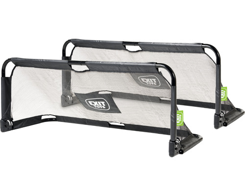 Fußballtor EXIT Panna Set mit 2 Toren 150x60x60 cm schwarz Zwei schwarze Fußballtore mit Netz