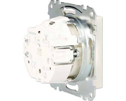 Lichtschaltereinsatz mit Metallrahmen für die Wandmontage