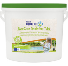 Planet Aquafair EverCare Desinfect Tabs in einem Eimer zur Poolreinigung
