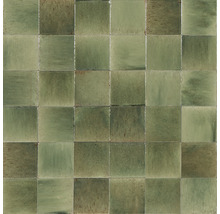Quadratische grüne Mosaikfliese