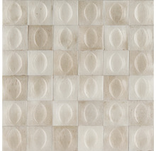 Mosaikfliese mit erhabenem, ovalem Muster