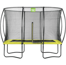 Trampolin EXIT Silhouette mit Sicherheitsnetz 214x305 cm lime