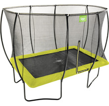 Trampolin EXIT Silhouette mit Sicherheitsnetz 214x305 cm lime