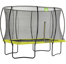 Trampolin EXIT Silhouette mit Sicherheitsnetz 244x366 cm lime