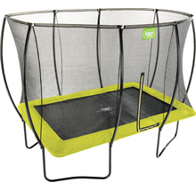 Trampolin EXIT Silhouette mit Sicherheitsnetz 244x366 cm lime