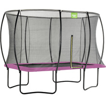 Trampolin EXIT Silhouette mit Sicherheitsnetz 214x305 cm rosa