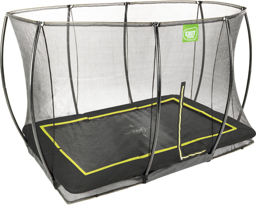 Rechteckiges Gartentrampolin mit Sicherheitsnetz
