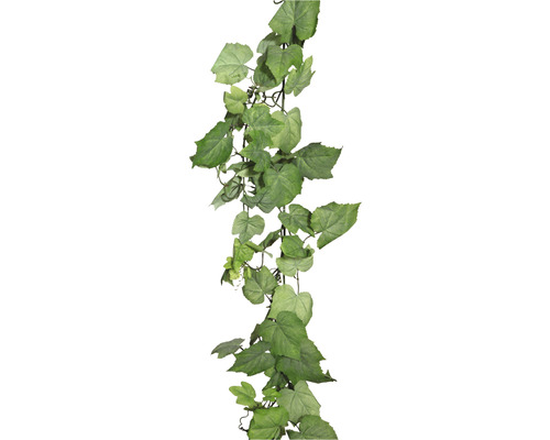 Kunstpflanze Weinlaubengirlande Höhe: 165 cm grün