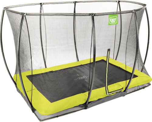 Rechteckiges Gartentrampolin mit Sicherheitsnetz
