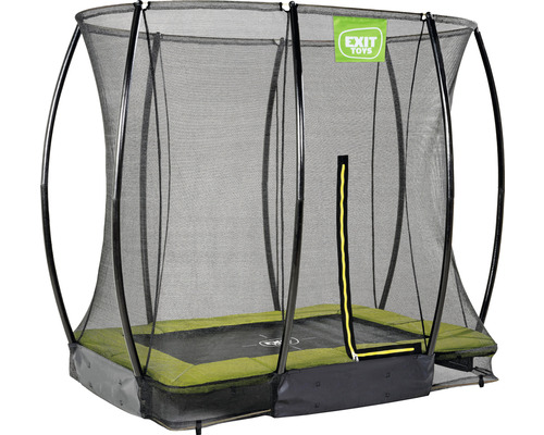 Rechteckiges Gartentrampolin mit Sicherheitsnetz