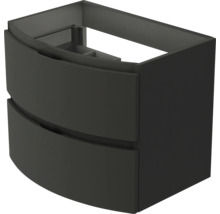 Waschtischunterschrank Baden Haus Vague BxHxT 69 x 55 cm x 52 cm Frontfarbe graphit matt 55085