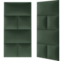 Wandkissen Kingston salbeigrün dunkel Samt-Optik 30 x 30 cm