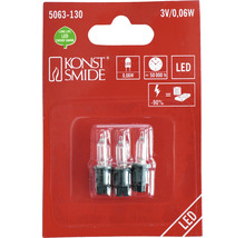 Konstsmide Logo, LED Leuchtmittel 3 Volt 0,06 Watt, Lebensdauer 50000 Stunden