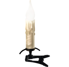 LED-Kerze mit Clip zur Befestigung
