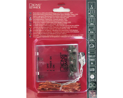 LED Dekoration mit Batteriebetrieb und Timerfunktion