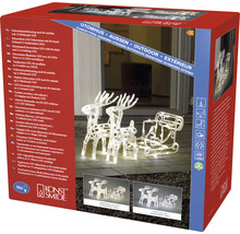 Konst Smide LED Dekoration Rentierschlitten mit 84 LEDs, Verpackung