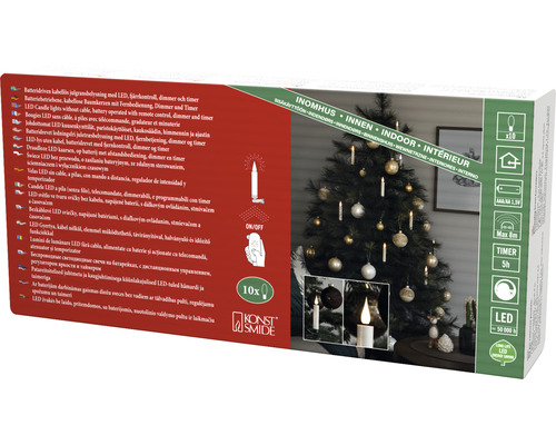 Verpackung kabelloser LED Kerzen mit Fernbedienung und Timer