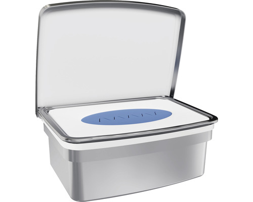 Feuchttücherbox mit offenem Deckel