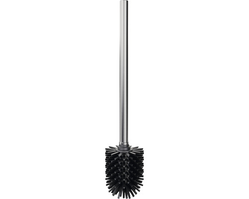 REIKA WC-Bürste SAKU/SAGA Ø 7,38 cm WC-Bürstenkopf aus Silikon edelstahl gebürstet Toilettenbürste mit Edelstahlgriff