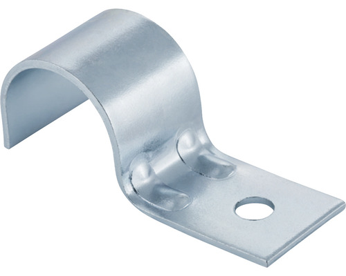 GEBERIT PushFit Befestigungsklammer Rohrbridge Verzinkt 28 mm x 6,2 mm 602.761.00.1 Rohrschelle aus Metall mit Befestigungslöchern