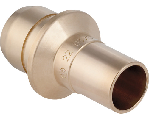 GEBERIT PushFit Steckübergang auf Mapress Rotguss 22 mm x 28 mm 653.454.00.1 Messing-Fittingsstück 22 Millimeter