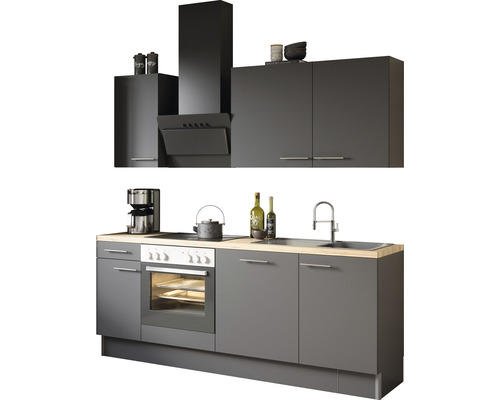 Optifit Küchenzeile 210 | cm HORNBACH Ingvar420 mit Geräten