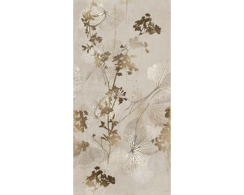 Dekorfliese Twilight 60x120x9,5cm Dekorative Wandfliese mit floralem Muster