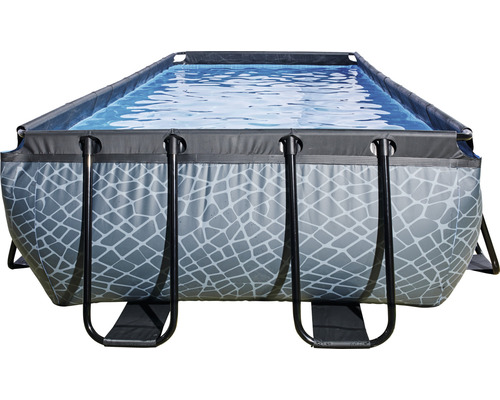 Rechteckiger Frame Pool mit Stahlrahmen und Poolfolie