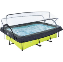 Rechteckiger Rahmenpool mit Abdeckung
