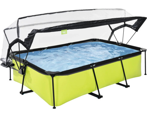 Rechteckiger Pool mit Abdeckung