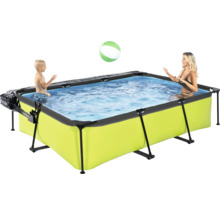 Rechteckiger Framepool mit Personen und Ball