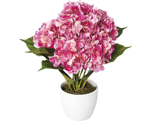 Kunstpflanze Hortensienstamm Höhe: 63 cm pink