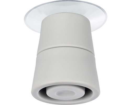 Grauer Türstopper mit Saugfuß zur Wandmontage