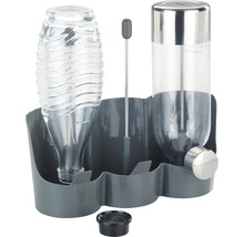 Automatischer Futter- und Wasserspender für Haustiere mit zwei Behältern