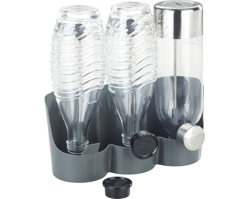 Wasserspender für Haustiere mit drei Behältern