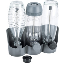 SodaStream Flaschenhalter mit drei Glasflaschen